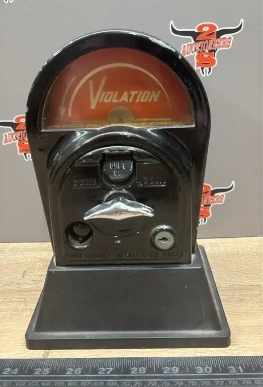 Antique Violation Parking Meter. *NO SHIPPING