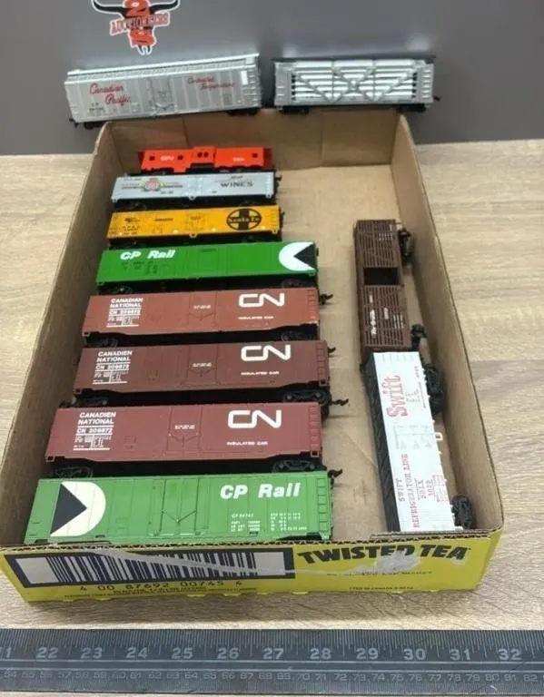 Box of Asst. HO Freight Cars.