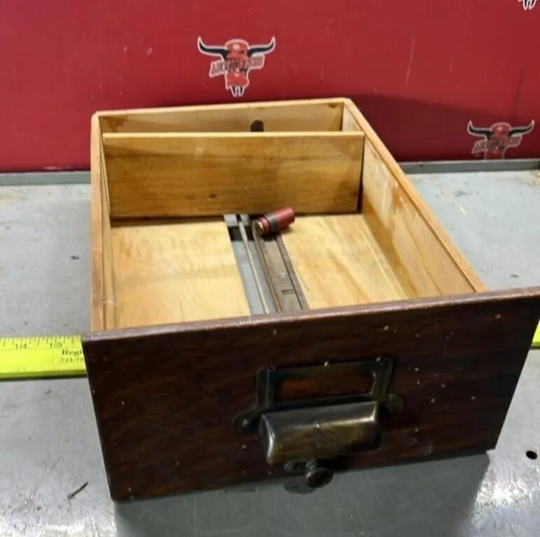 Wooden File Cabinet Drawer. 10"W x 15.5"L x 5"H.