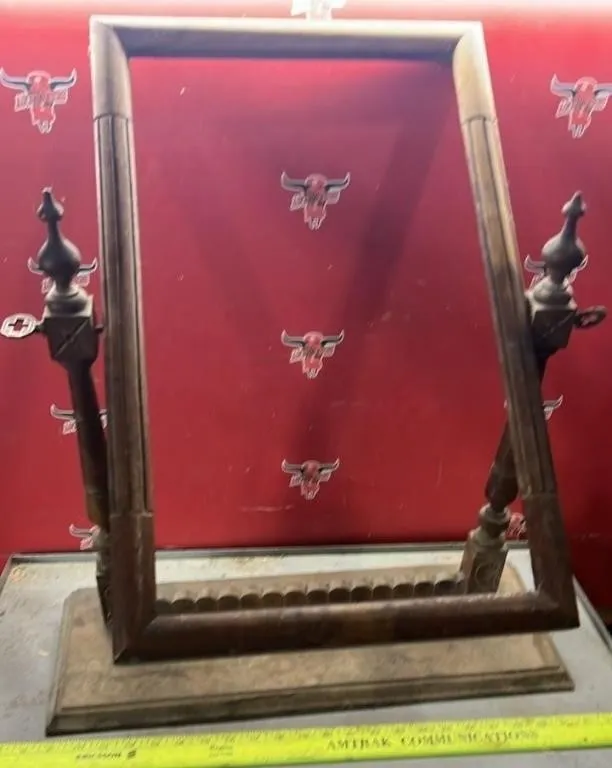 Vintage Wooden Mirror or Picture Frame. 23"W x