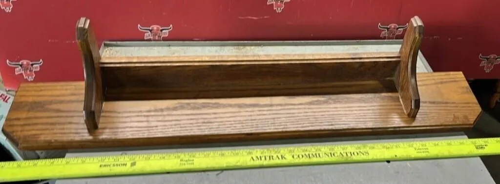 Oak Shelf 36"W x 6"D. #LYS *NO SHIPPING