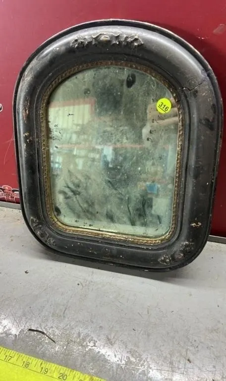 Small Vintage Mirror 12"W x 15"H. #LYS