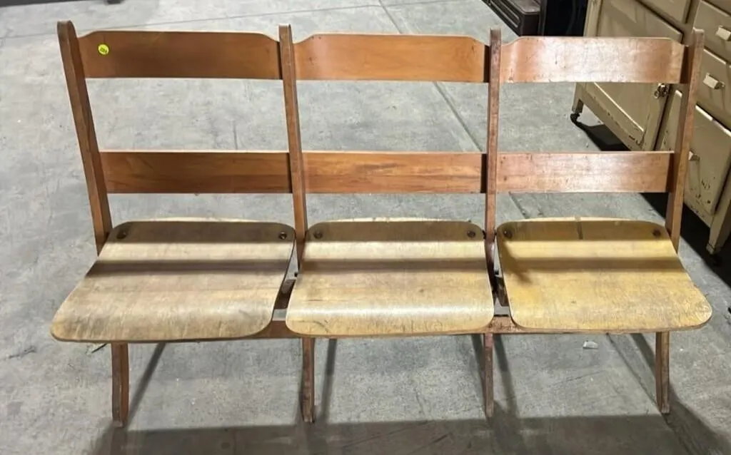 3 Seat Folding Bench 52"W. #LY *NO SHIPPING