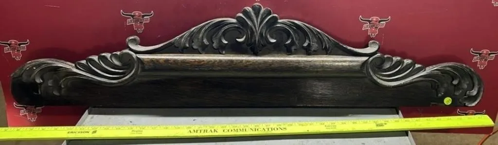 Wooden Furniture Top Decoration, 44"L x 10"H.