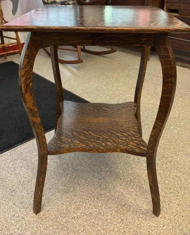 Antique Parlour Table. 22�W x 22�D x 30�H.