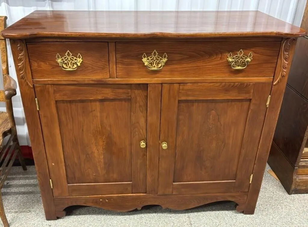 Antique Cupboard. 46�W x 20.5�D x 39�H