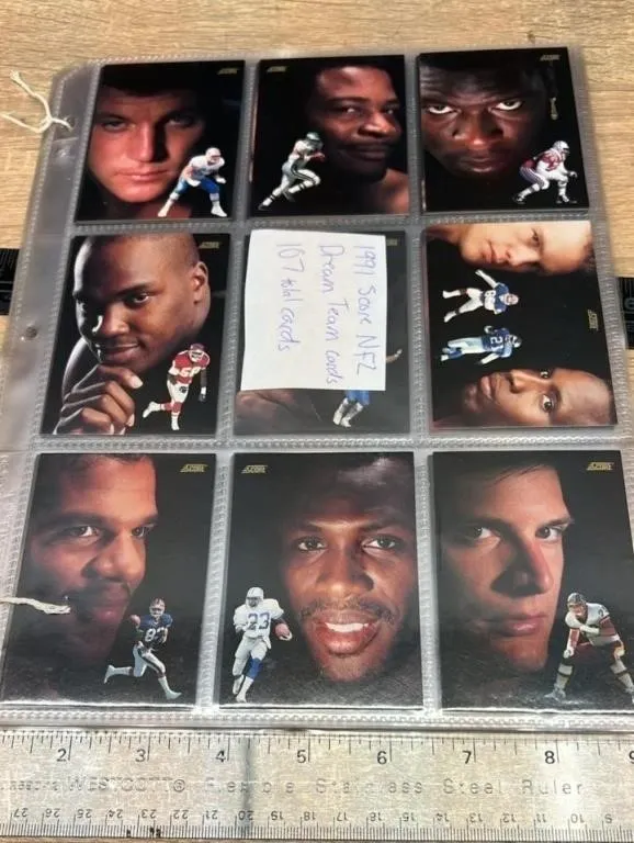 107 Score NFL Dream team Cards, 1981