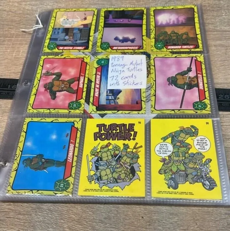 72 Teenage Mutant Ninja Turtles Cards, 1989
