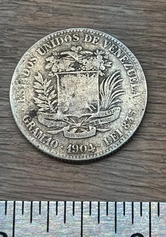 1904 Bolivian Coin.