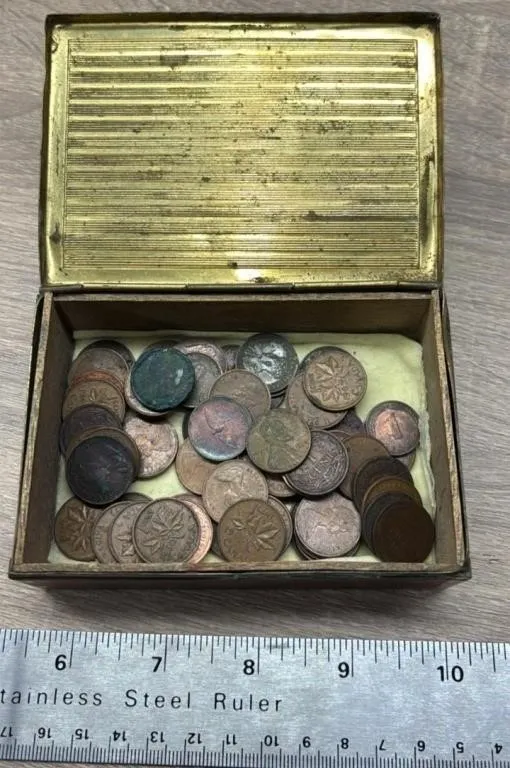 Trinket Box w/Asst. Pennies.
