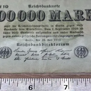 German 1 Million Mark Note.