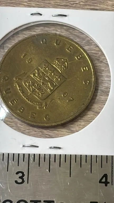 1867 White Garden Madonna Lily Coin.