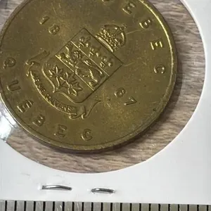 1867 White Garden Madonna Lily Coin.