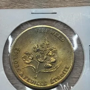 Fire Weed Yukon Territory Coin.