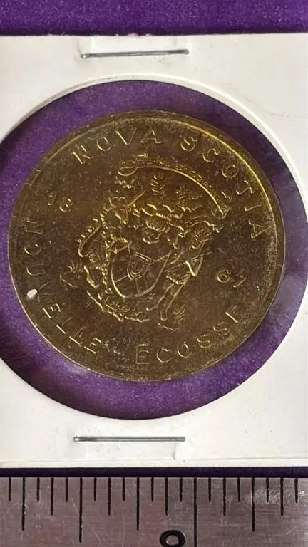 1867 Mayflower Nova Scotia Coin.