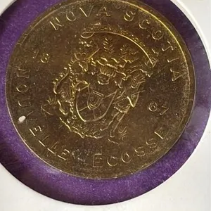 1867 Mayflower Nova Scotia Coin.