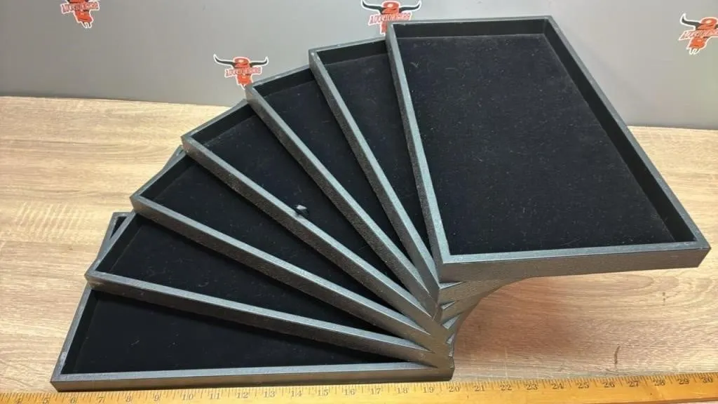 7 Jewelry Display Trays. 15�x8.5�.