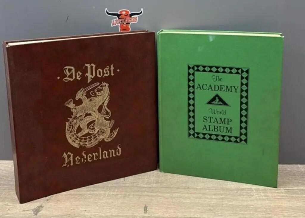 2 Asst. Stamp Album Books.
