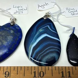 3 Stone Pendants. *SC