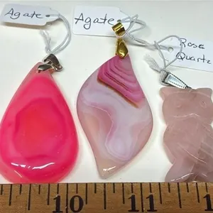 3 Stone Pendants. *SC