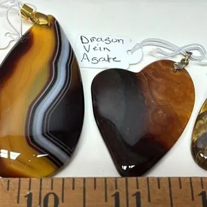 3 Stone Pendants. *SC