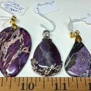 3 Stone Pendants. *SC
