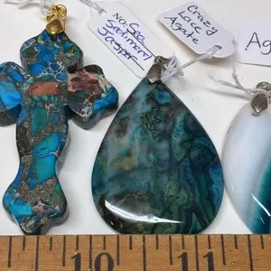 3 Stone Pendants. *SC