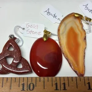 3 Stone Pendants. *SC