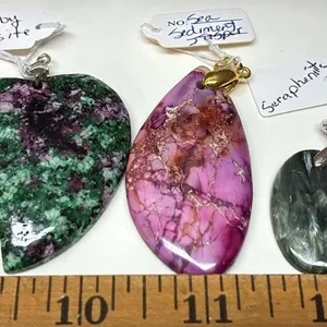 3 Stone Pendants. *SC