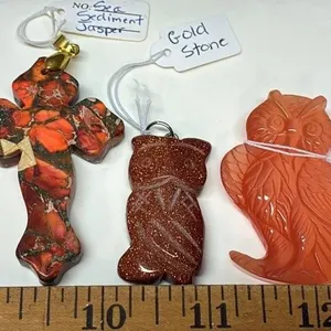 3 Stone Pendants. *SC