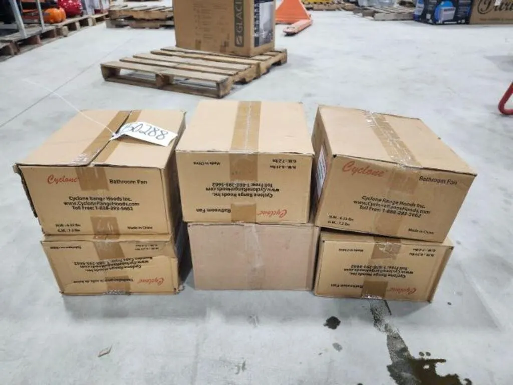 Qty Of (6) Cyclone H90 Bathroom Fans