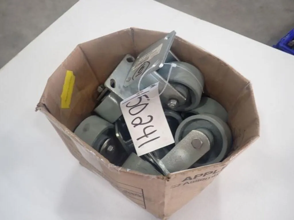 UNUSED Qty Of (8) 4 In. Steel Rigid Casters
