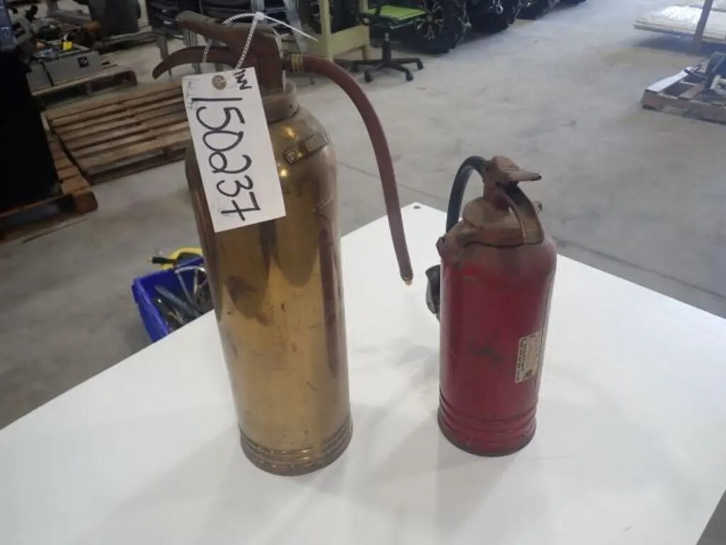 Qty Of (2) Antique Fire Extingushers