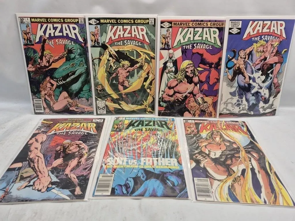 Ka-Zar the Savage Comic Lot (7 Issues), Marvel