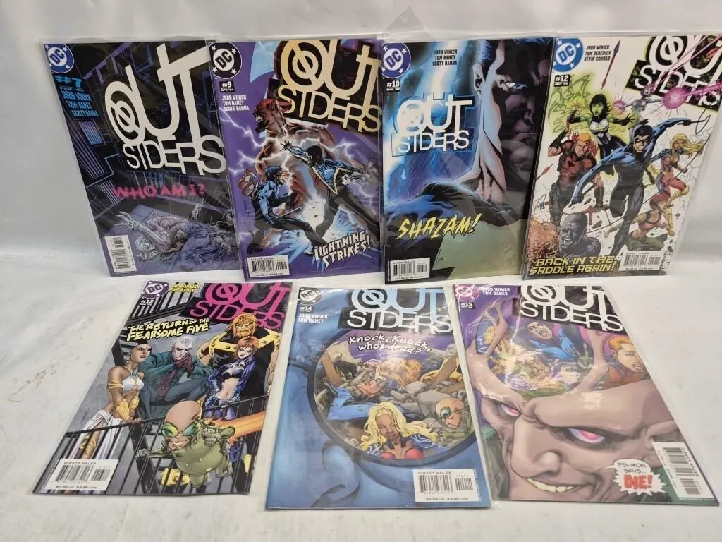 DC Outsiders Comics Lot #7-#15 (7 Issues)