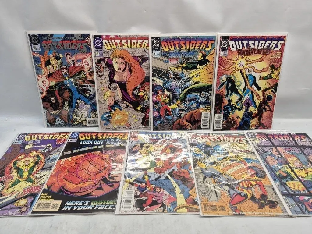 DC Outsiders Comic Book Lot, 10 Issues