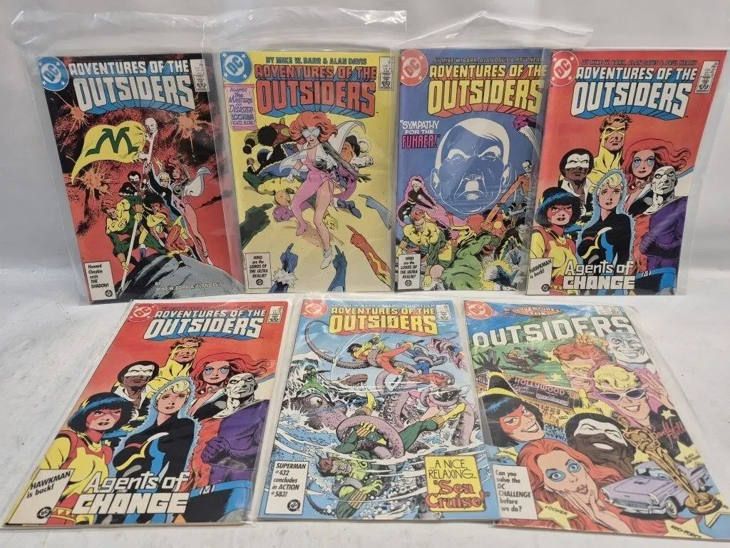 Adventures of the Outsiders DC Comics Lot (7