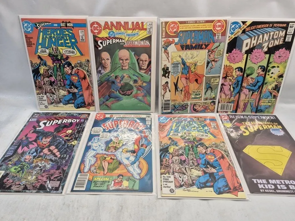 DC Superman/Superboy Comic Book Lot (8 Issues)
