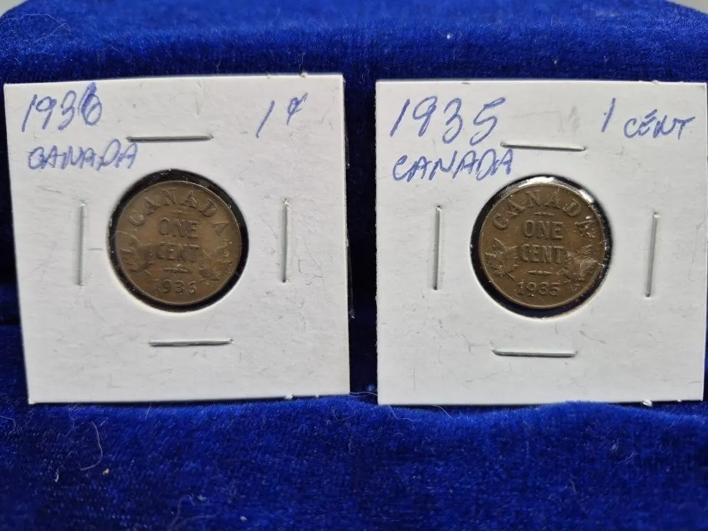 Canada Coin Lot: 1935-1947 Cents