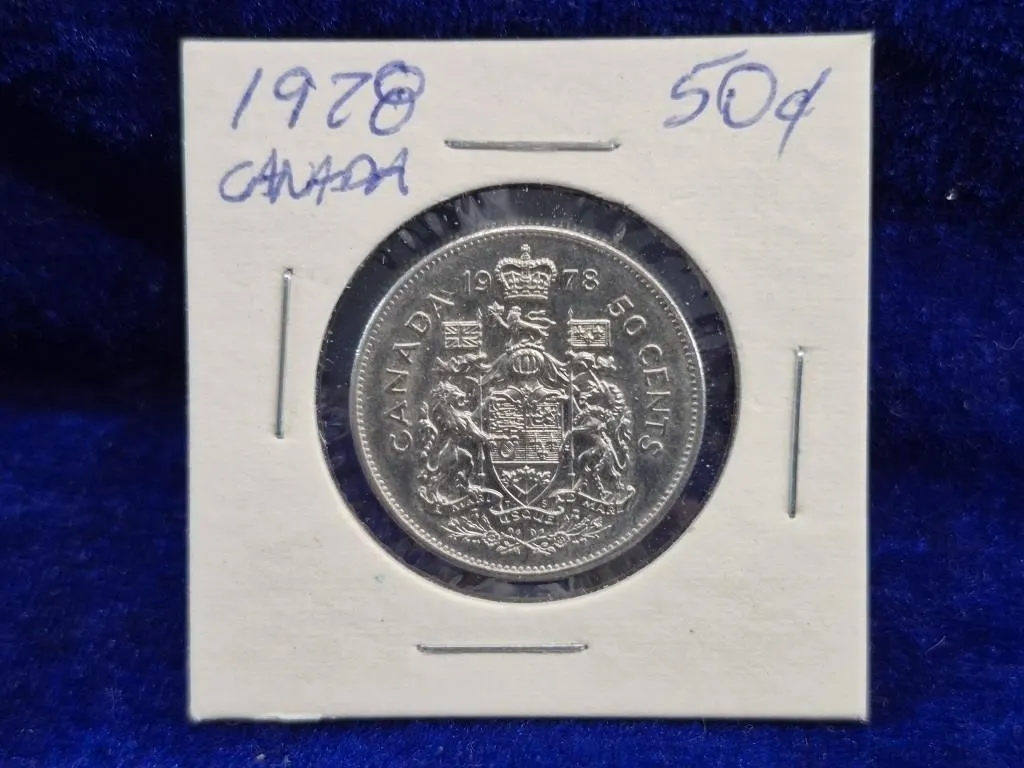 1978 & Elizabeth II Canada 50 Cent Coins (2)