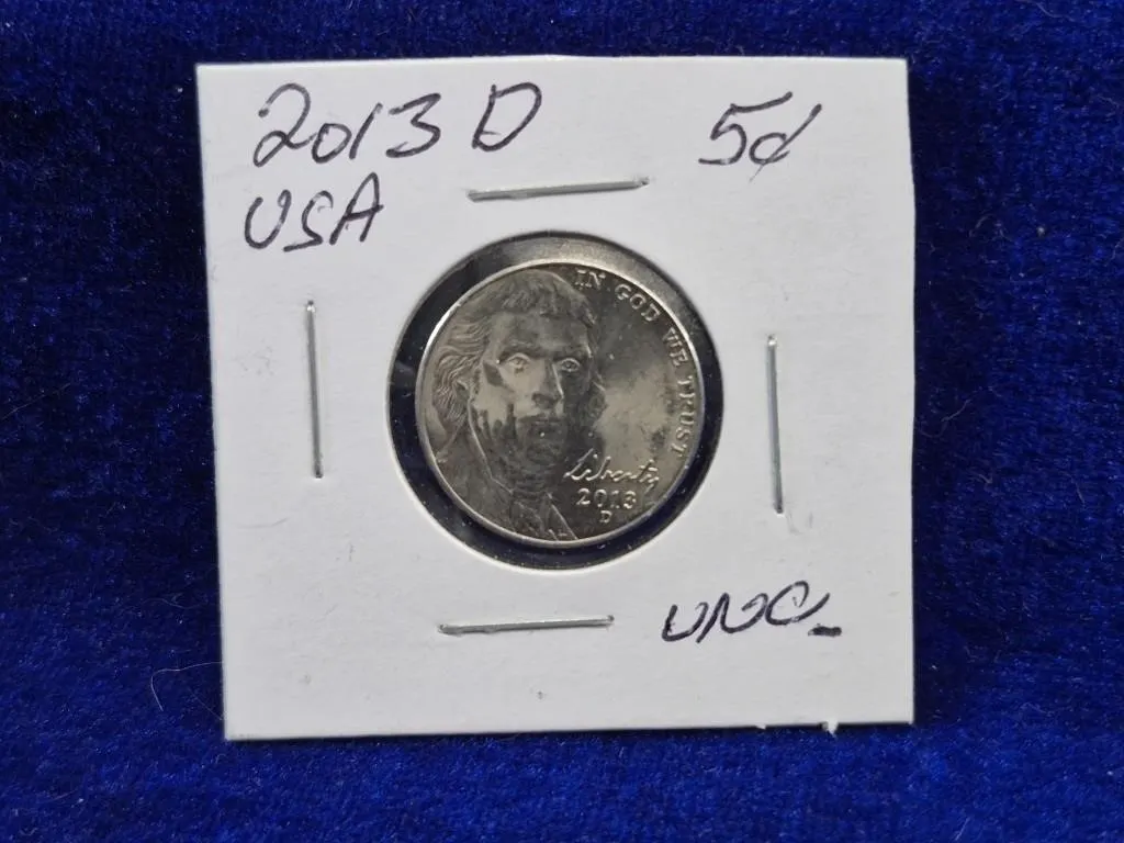 2013-D Jefferson Nickel, 5 cents, UNC