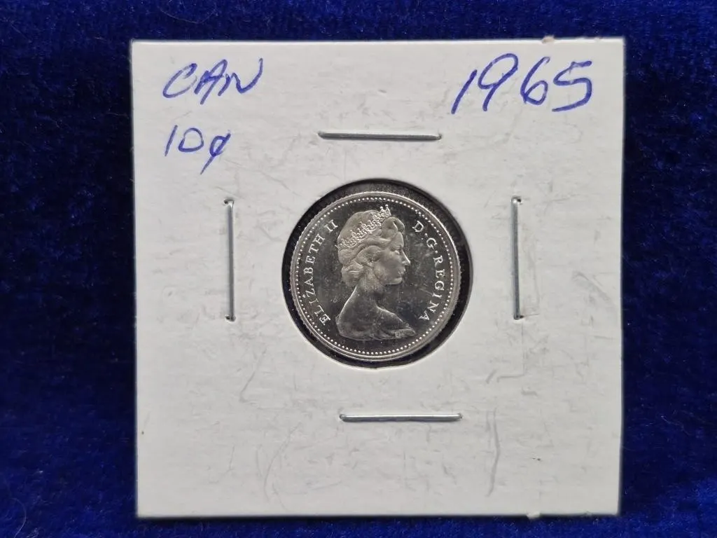 1965 Canada 10 Cent Coin