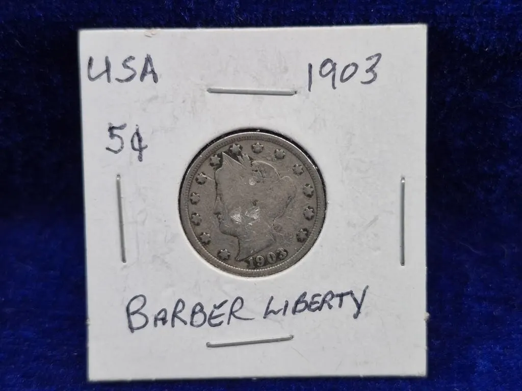 1903 Barber Liberty Nickel & Shield Nickel