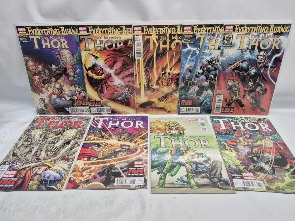 The Mighty Thor Comic Lot (9 Issues)