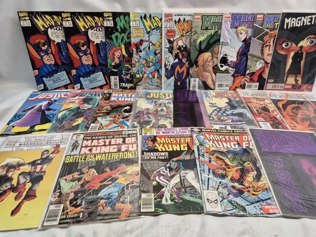 Marvel Comics lot: Mad-Dog, Justice, Kung Fu,