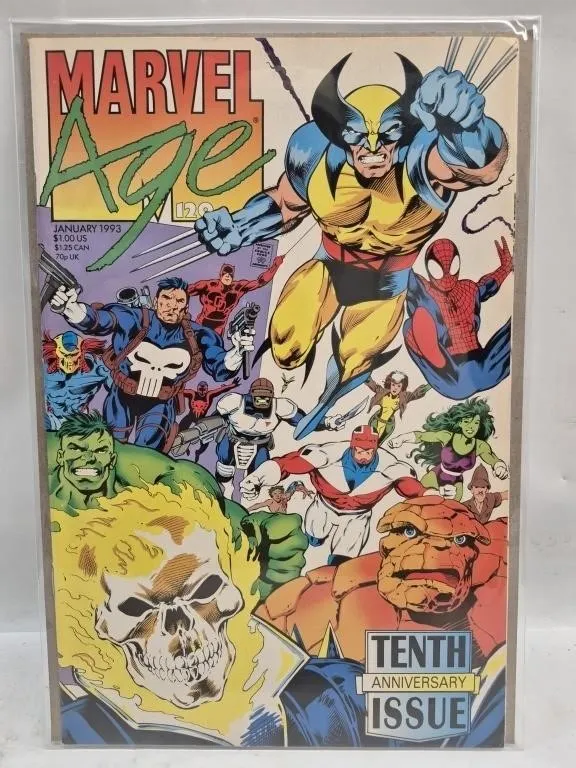 Marvel Age #120 Comic - Tenth Anniversary Issue