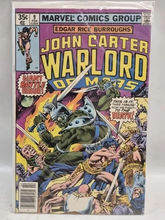 John Carter Warlord of Mars #9 Marvel Comic
