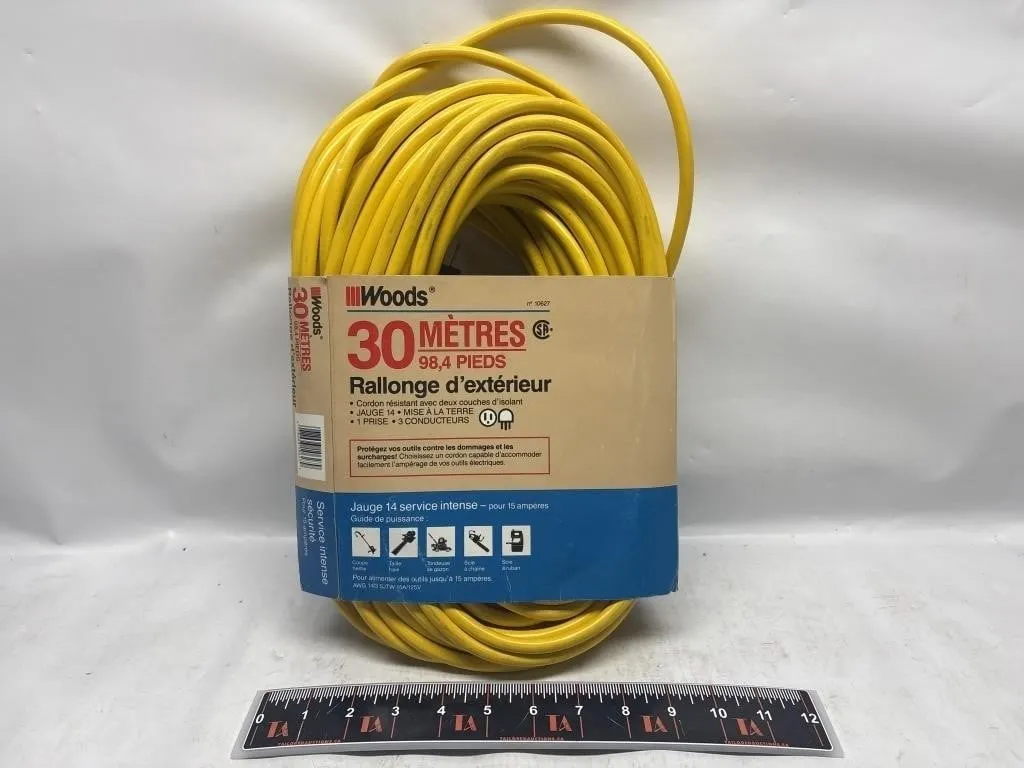 Woods 30M/98.4ft 14-Gauge Outdoor Extension Cord