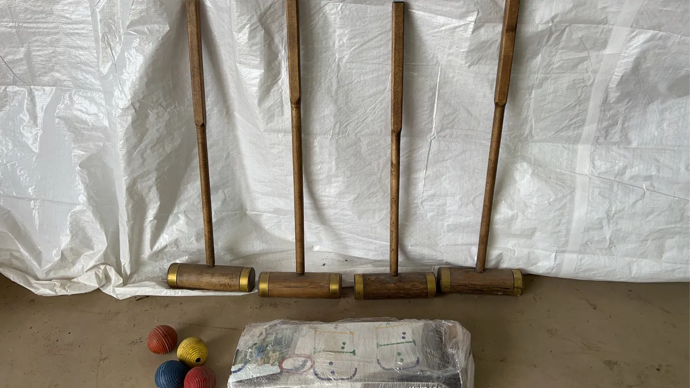 Folding Ladderball Game & Croquet