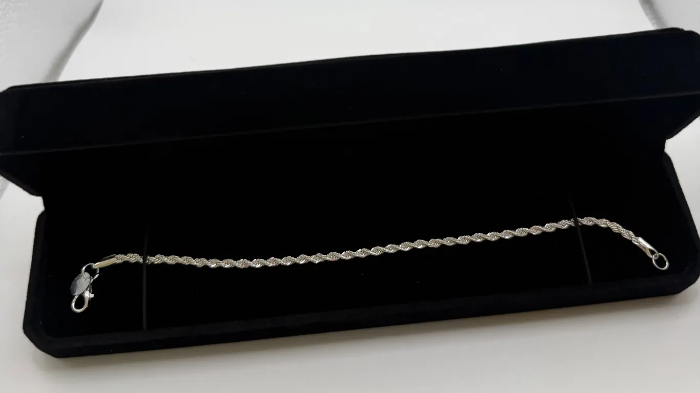 925S 3.0mm Twisted Rope Bracelet ~New!